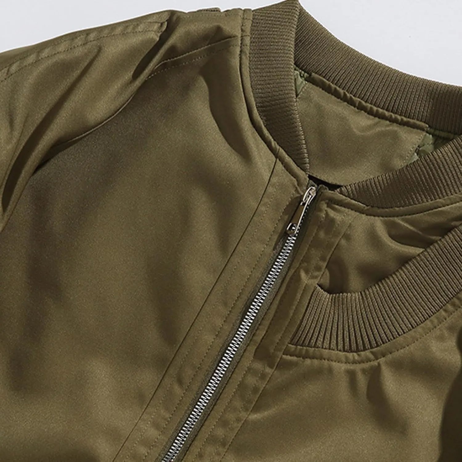 Bidobibo Quilted Jacket Men Lightweight Solid Warm Coat Plus Size Trendy Winter Coats for Men Long Sleeve Puffer Jackets