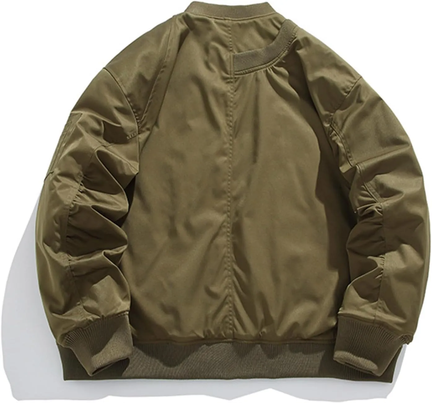 Bidobibo Quilted Jacket Men Lightweight Solid Warm Coat Plus Size Trendy Winter Coats for Men Long Sleeve Puffer Jackets