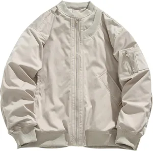 Bidobibo Quilted Jacket Men Lightweight Solid Warm Coat Plus Size Trendy Winter Coats for Men Long Sleeve Puffer Jackets