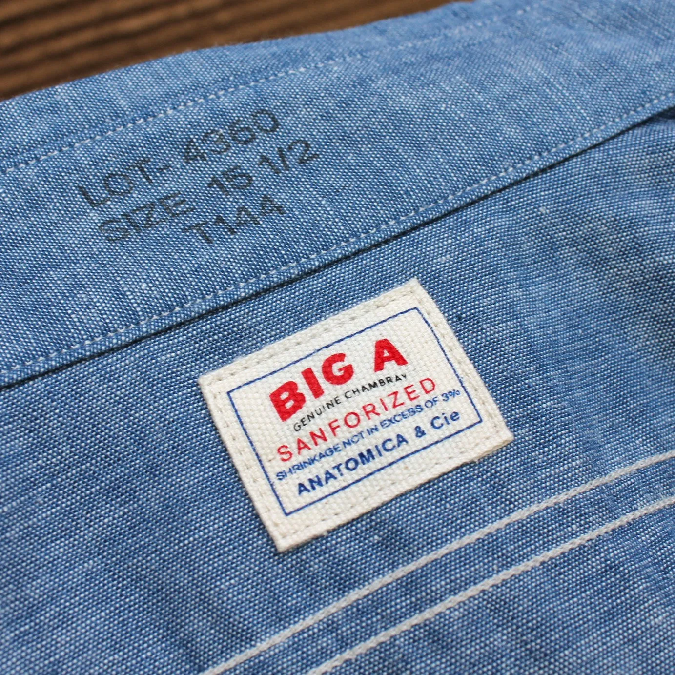 BIG A SHIRTS CHAMBRAY INDIGO