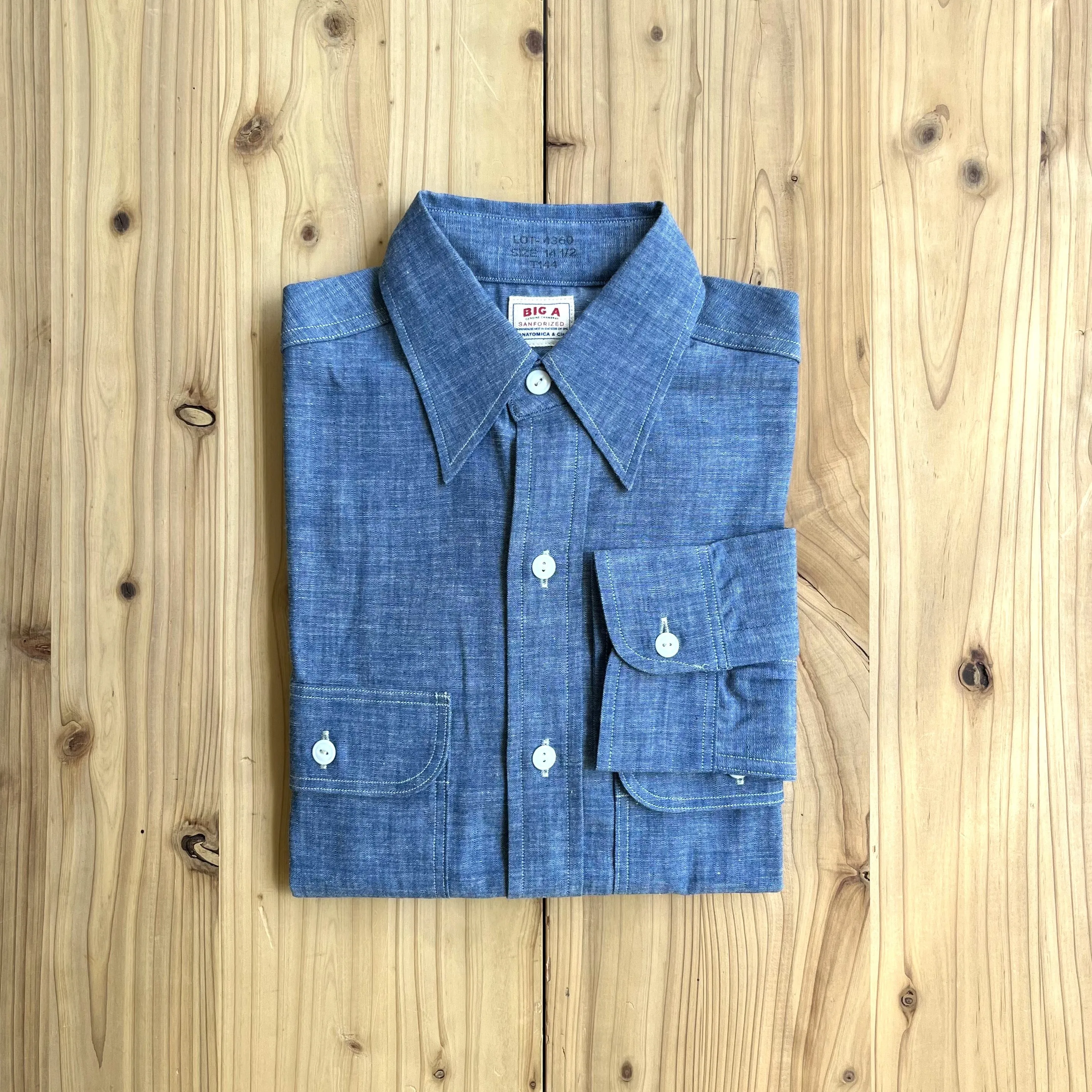 BIG A SHIRTS CHAMBRAY INDIGO
