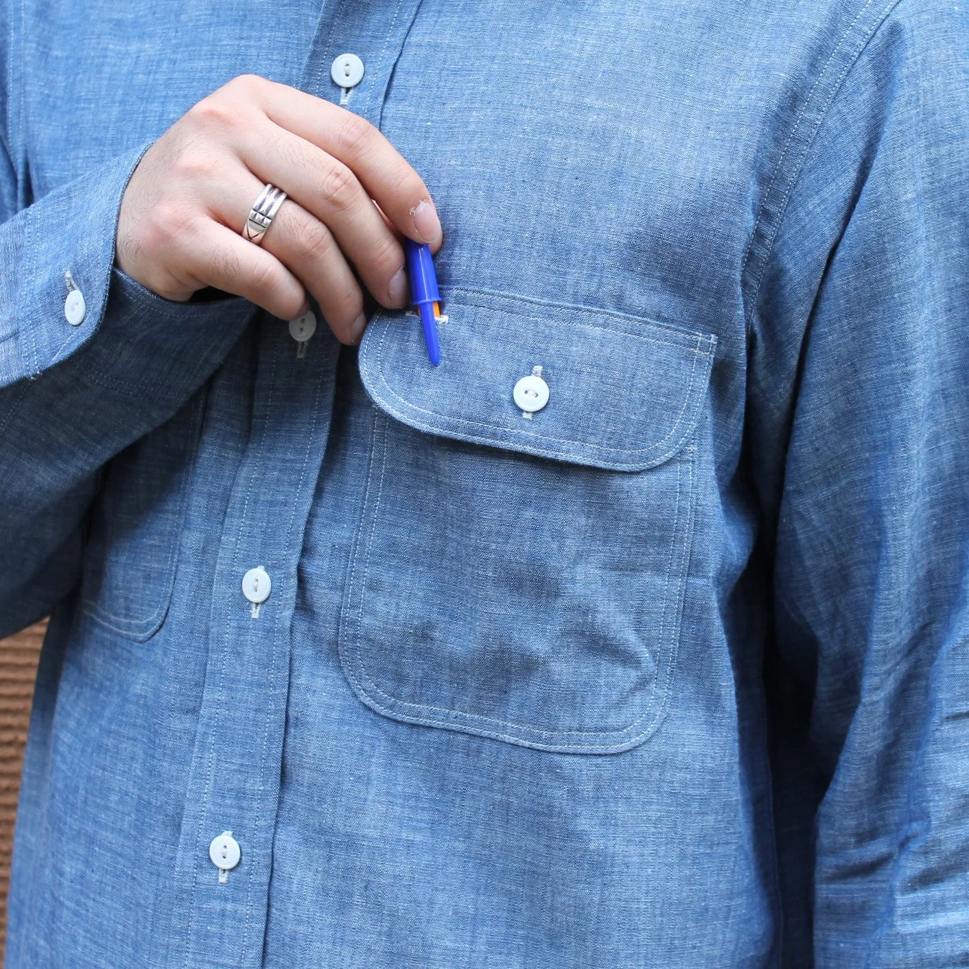 BIG A SHIRTS CHAMBRAY INDIGO