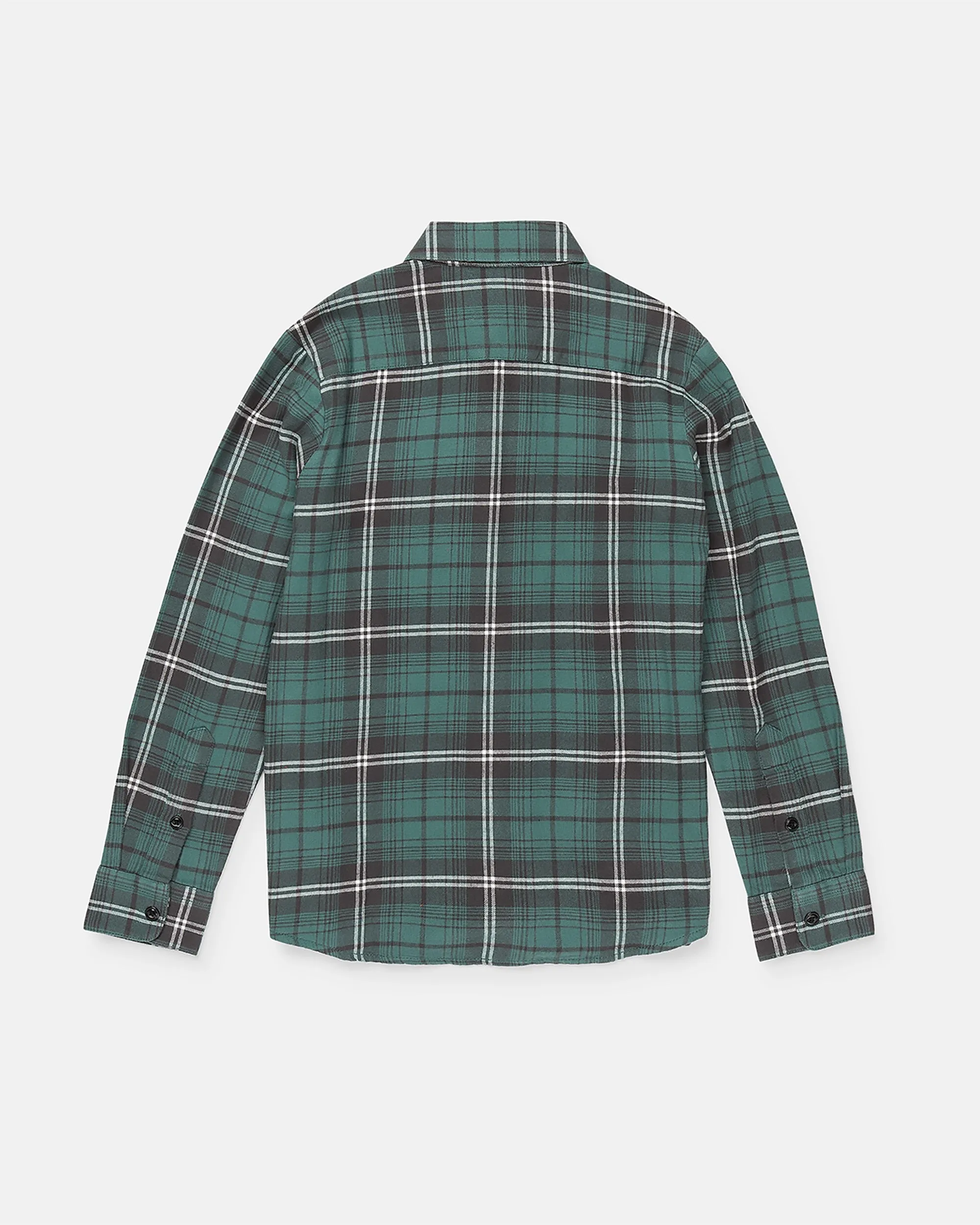 Big Boys Caden Plaid Long Sleeve Shirt - Green