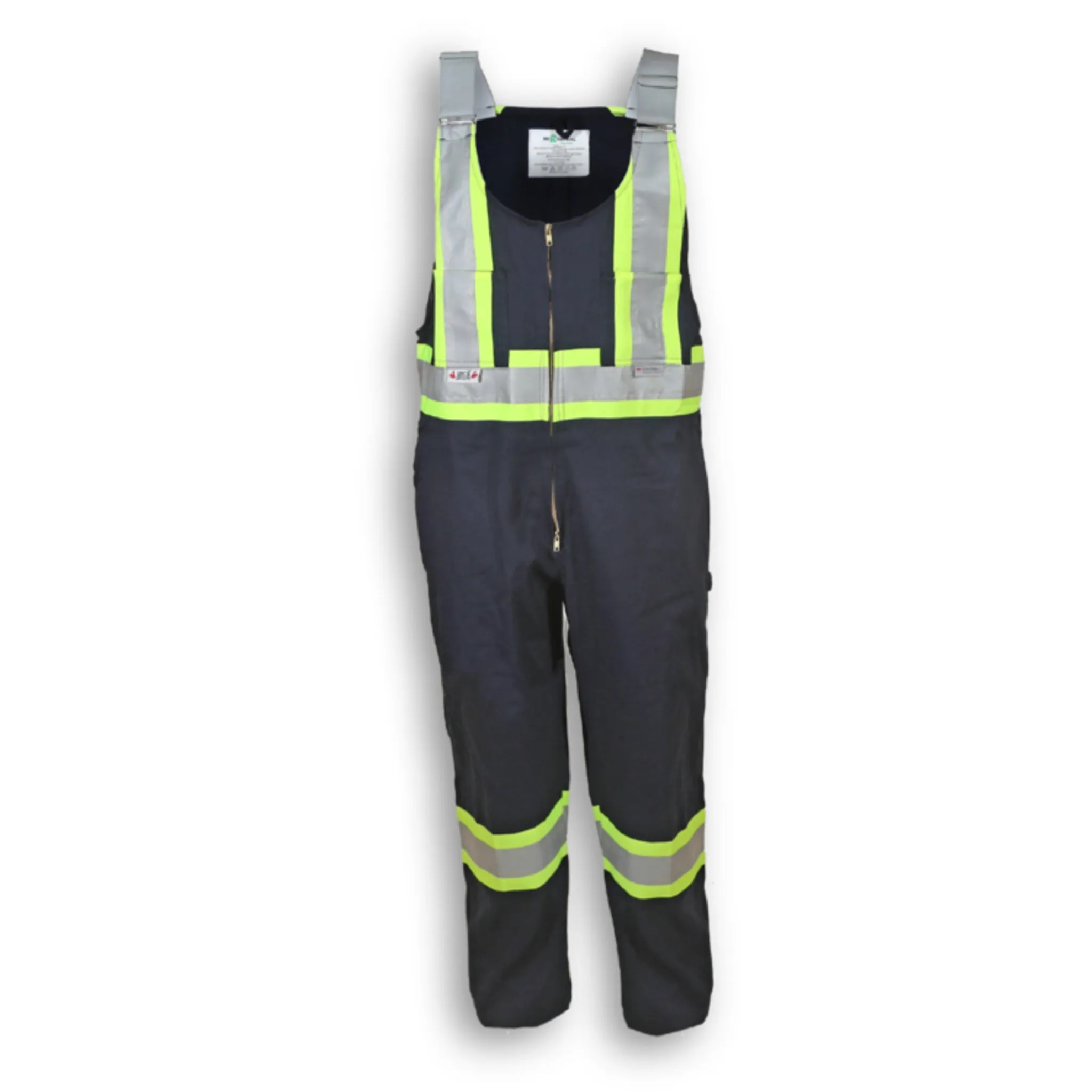 Big K Men's Hi Vis Safety Overalls CSA Approved 100% Cotton | 3M Reflective Tape | Multiple Pockets | Durable & Comfortable | Sizes XS-5XL