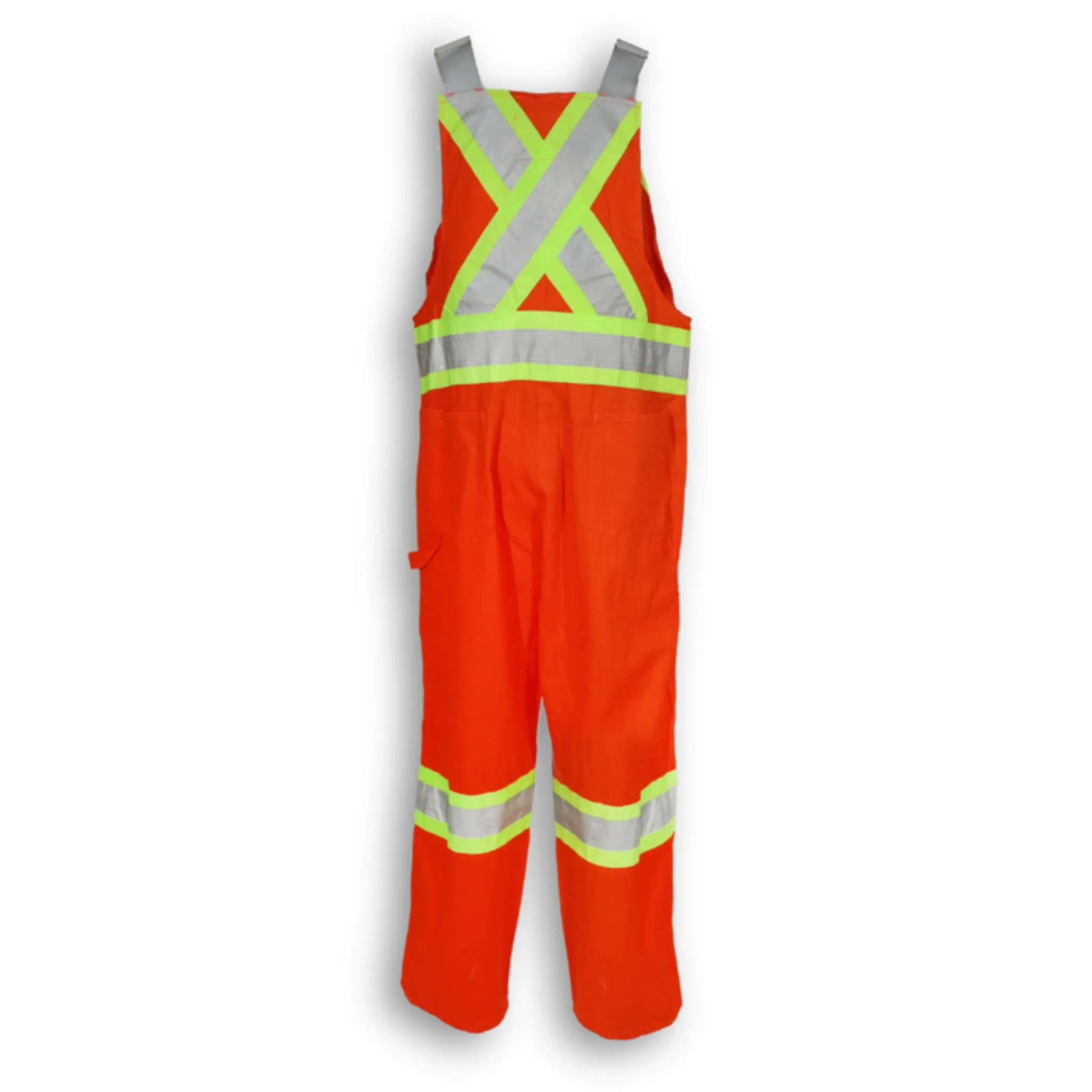 Big K Men's Hi Vis Safety Overalls CSA Approved 100% Cotton | 3M Reflective Tape | Multiple Pockets | Durable & Comfortable | Sizes XS-5XL