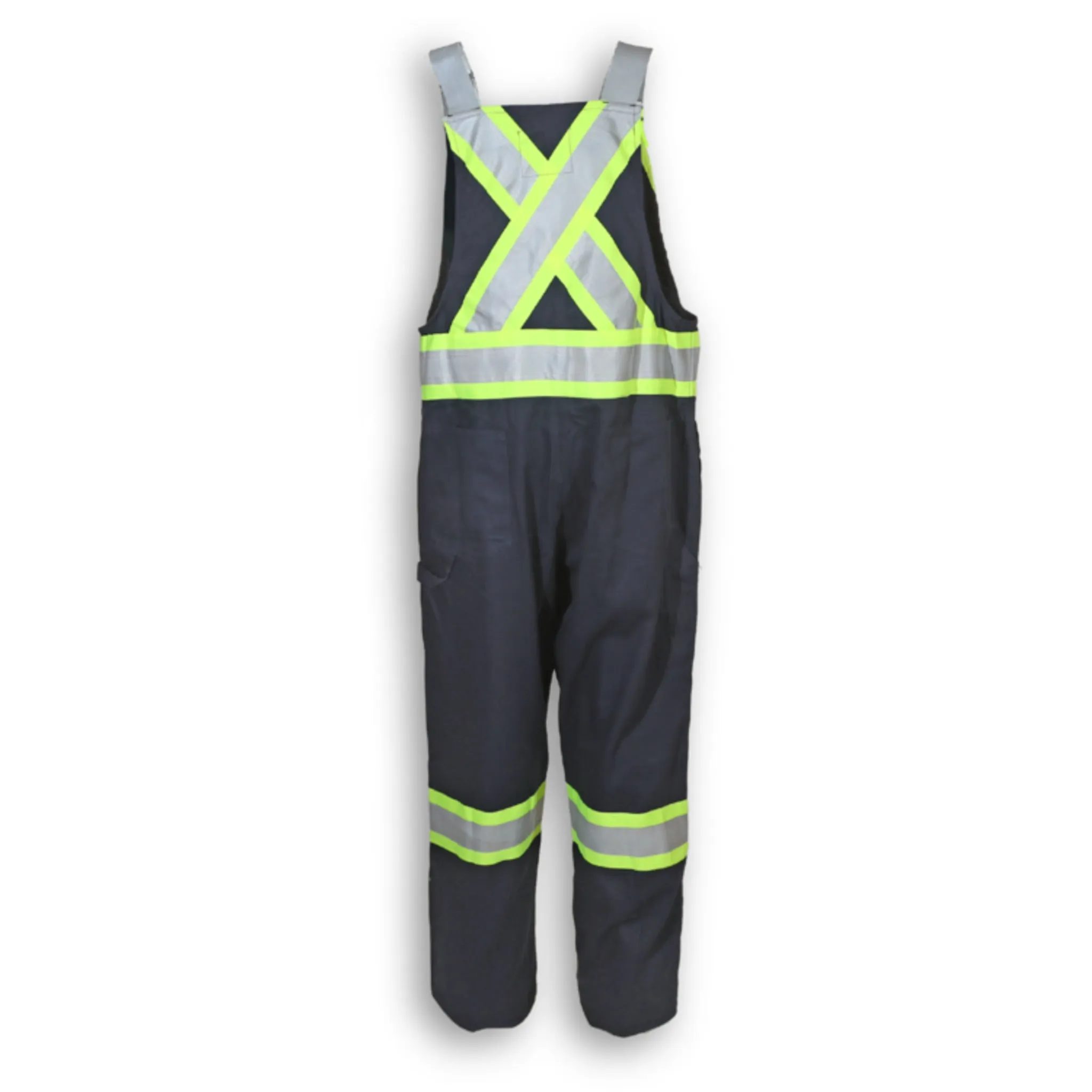 Big K Men's Hi Vis Safety Overalls CSA Approved 100% Cotton | 3M Reflective Tape | Multiple Pockets | Durable & Comfortable | Sizes XS-5XL