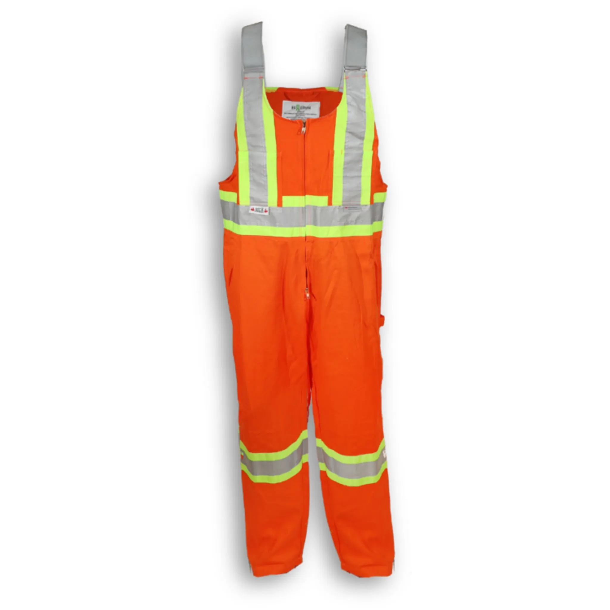 Big K Men's Hi Vis Safety Overalls CSA Approved 100% Cotton | 3M Reflective Tape | Multiple Pockets | Durable & Comfortable | Sizes XS-5XL