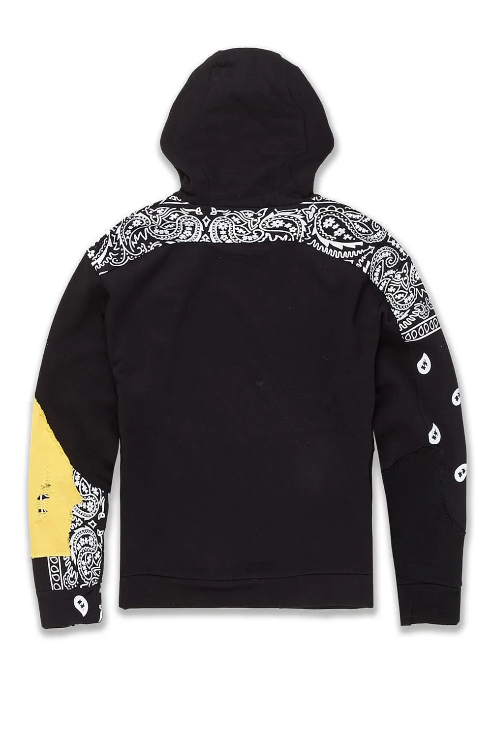 Big Men's Paisley Pullover Hoodie (Pollen)