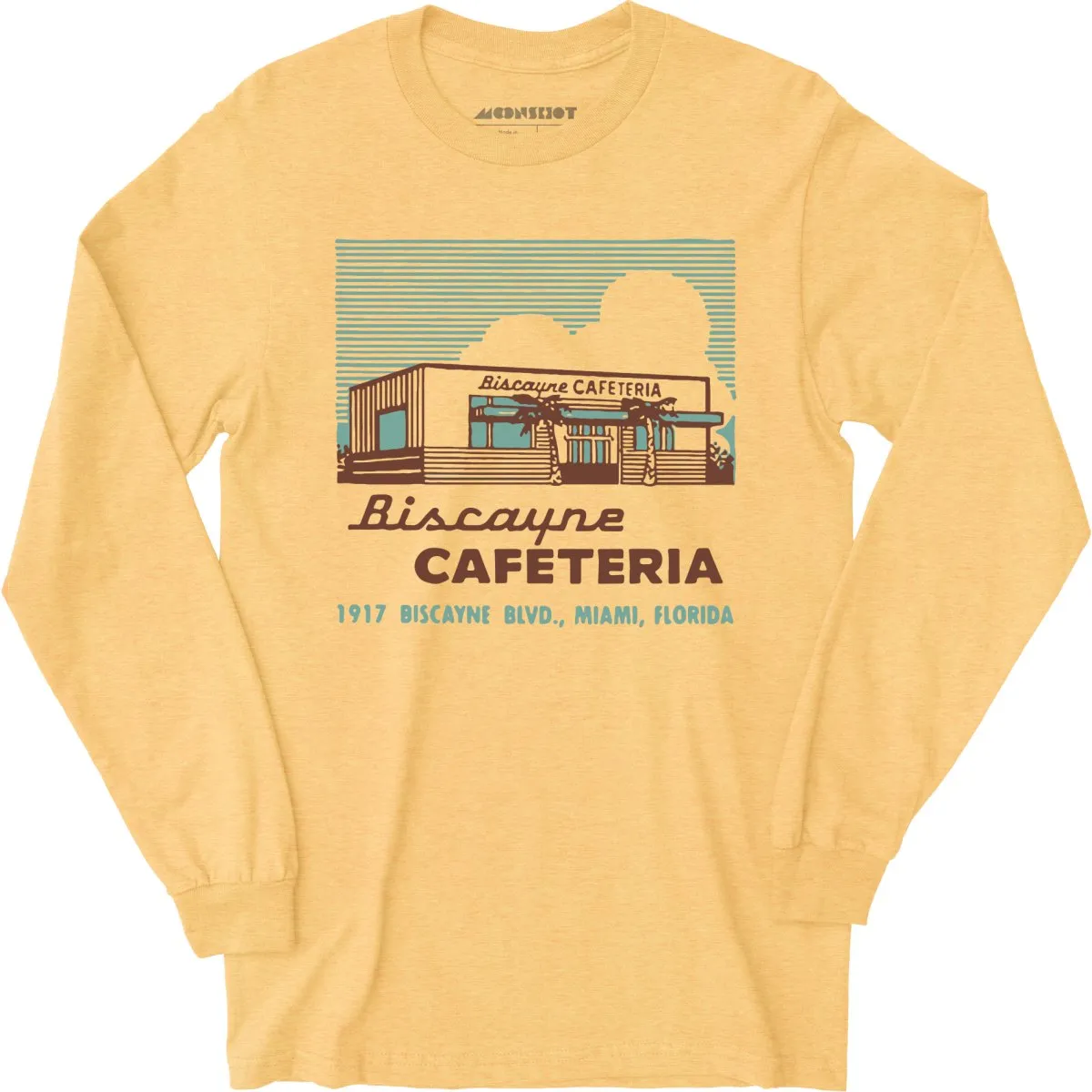 Biscayne Cafeteria - Miami, FL - Vintage Restaurant - Long Sleeve T-Shirt