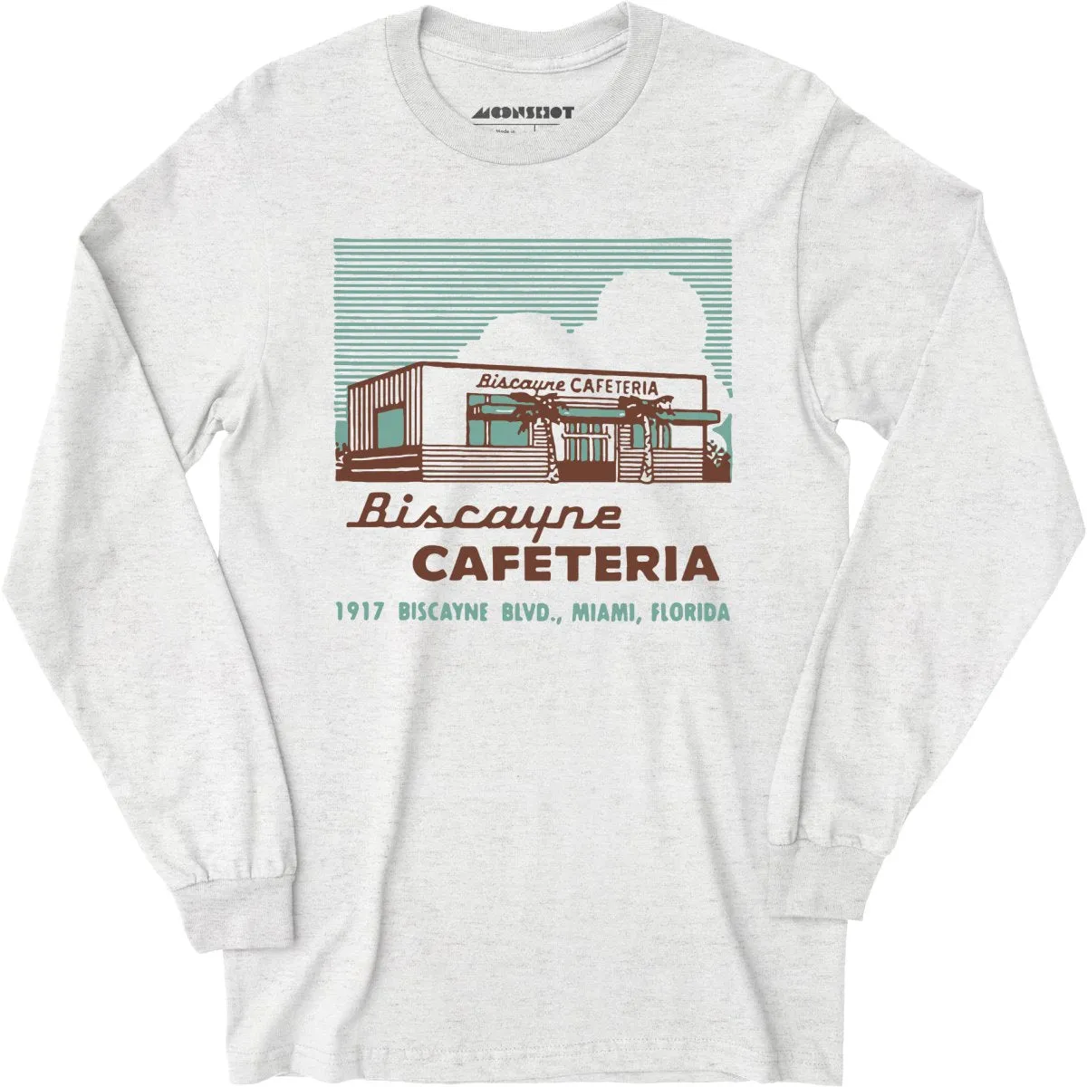 Biscayne Cafeteria - Miami, FL - Vintage Restaurant - Long Sleeve T-Shirt