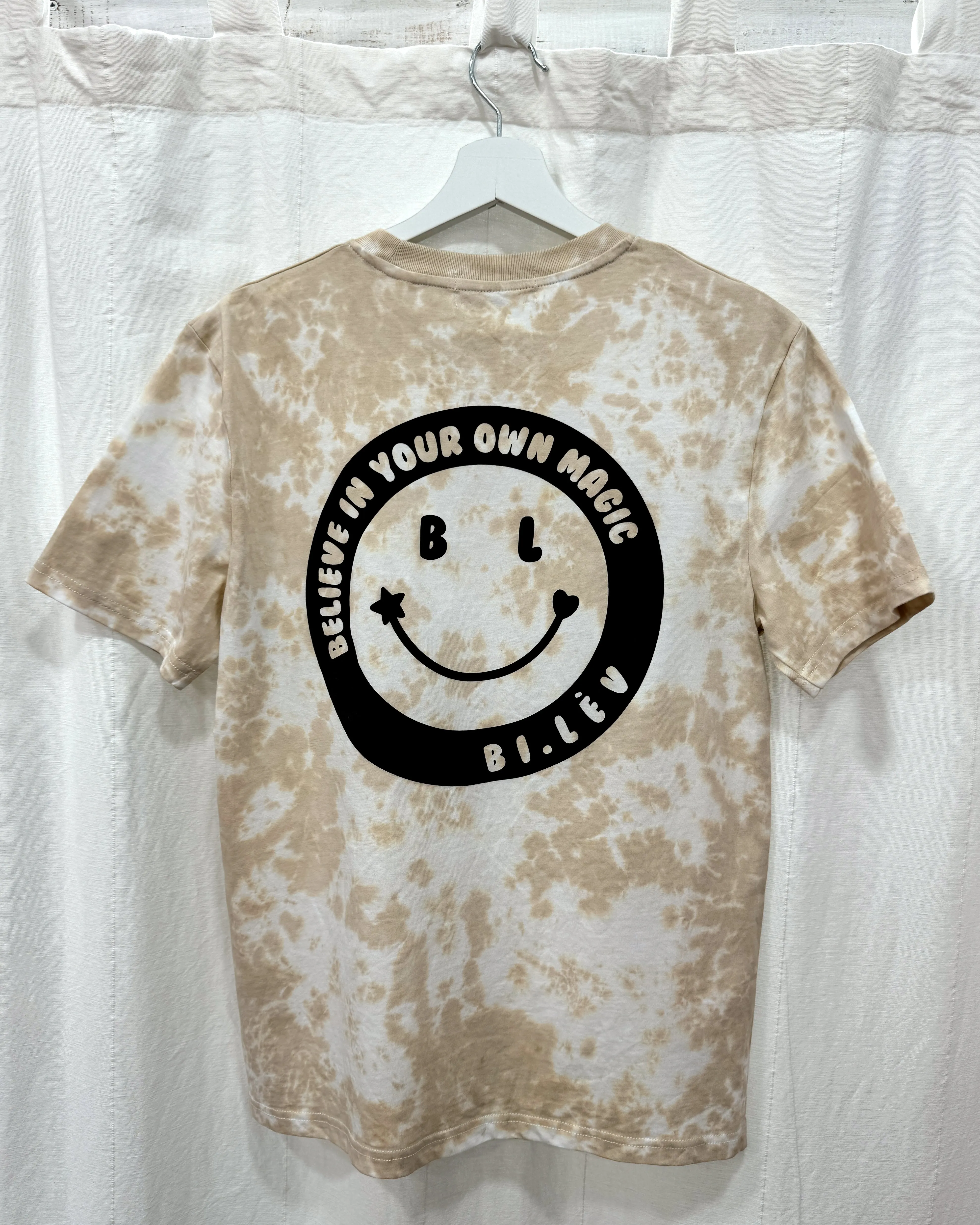 BL LATTE MACCHIATO - Tie Dye Organic Cotton T-shirt