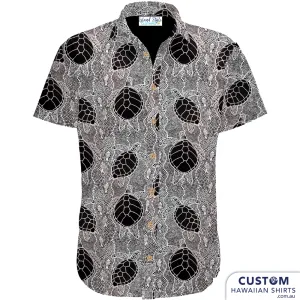 Black & White Turtles, Kuku Bulkaway, FNQ - Custom Indigenous Shirts