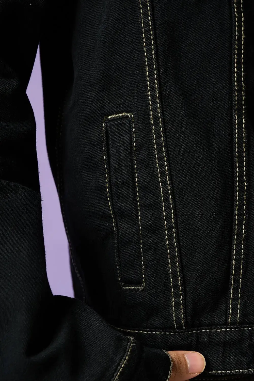 Black Blade Men's Denim Trucker Jacket