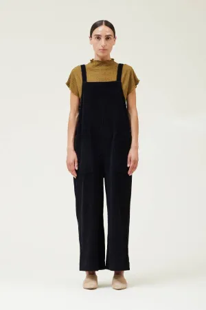 Black Corduroy Overalls