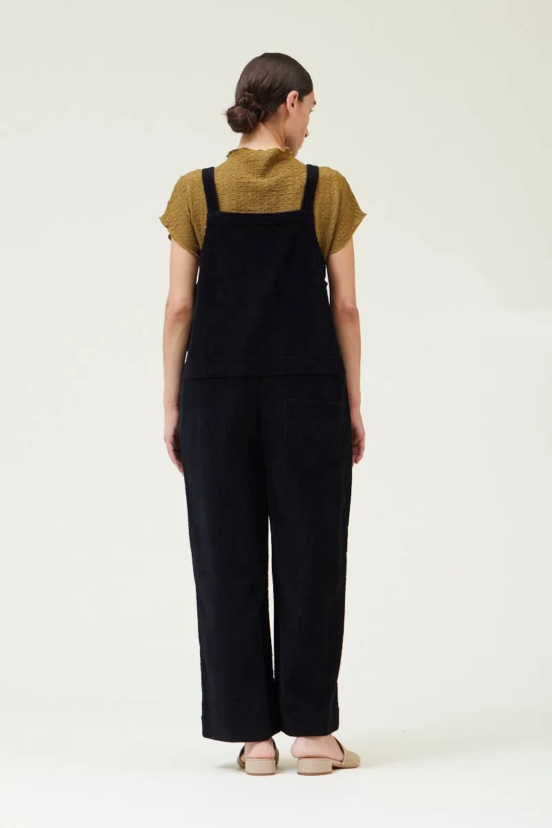 Black Corduroy Overalls