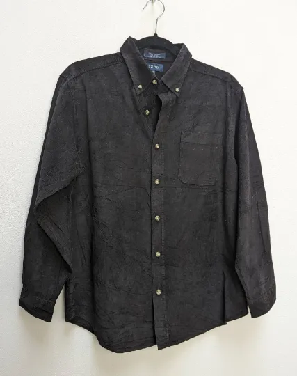 Black Corduroy Shirt - S