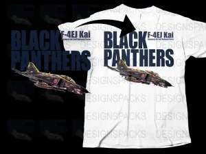 Black Panthers F-4EJ Kai Japanese Air Self Defense Png Digital Download