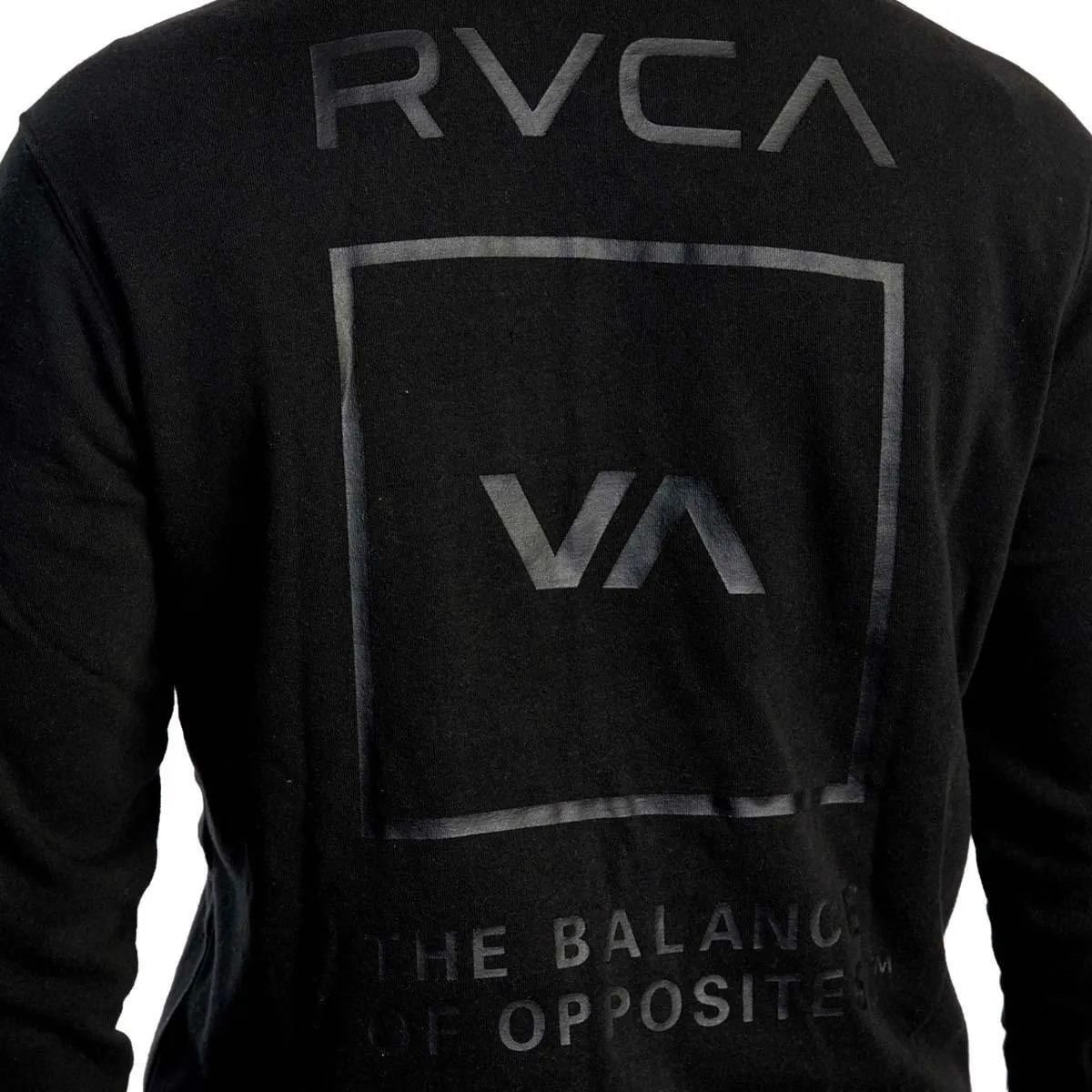 Black RVCA Swift Box Zipped Hoodie