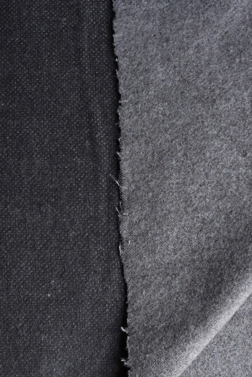 Black | Seawool Melton Flannel | Robert Kaufman
