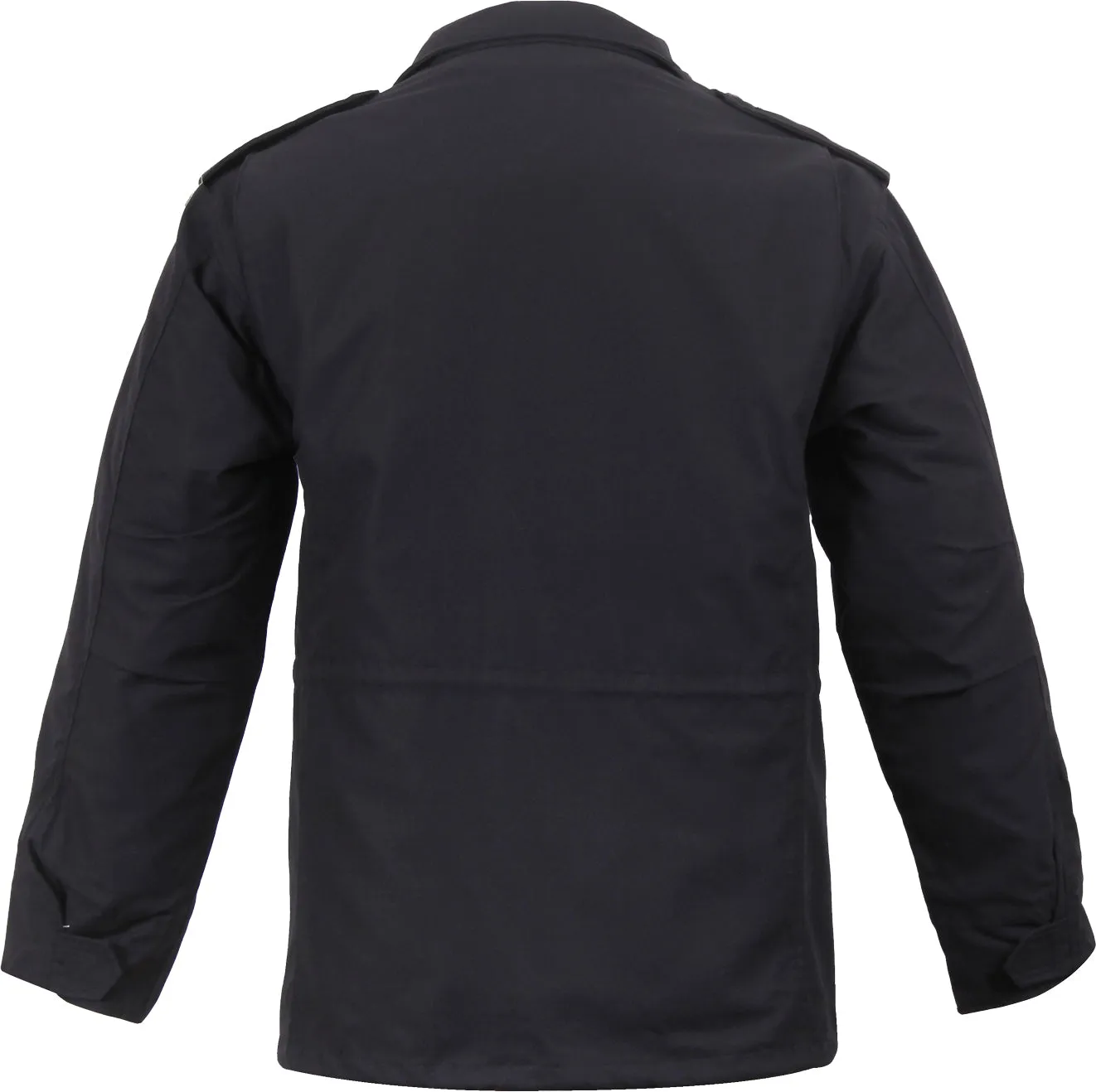 Black - Tactical M-65 Field Jacket Army Coat M1965 - Poly/Cotton with Liner
