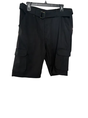 Blu rock Mens Regular fit Cargo Shorts 34 Black Solid