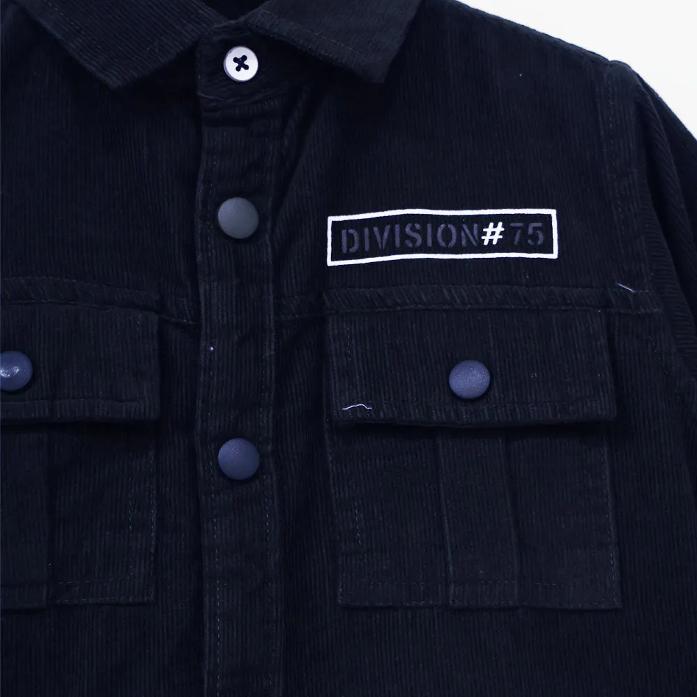 Blue & Green Full Sleeves Corduroy Shirt