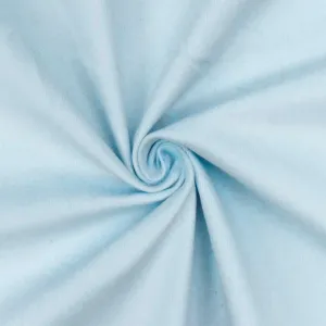Blue Solid Stretch Cotton Featherwale Corduroy Woven Fabric