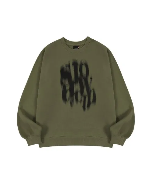 BLURRY LOGO SWEATSHIRTS