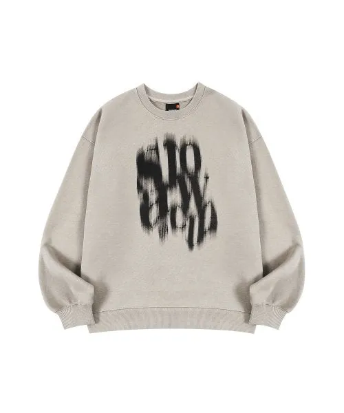 BLURRY LOGO SWEATSHIRTS