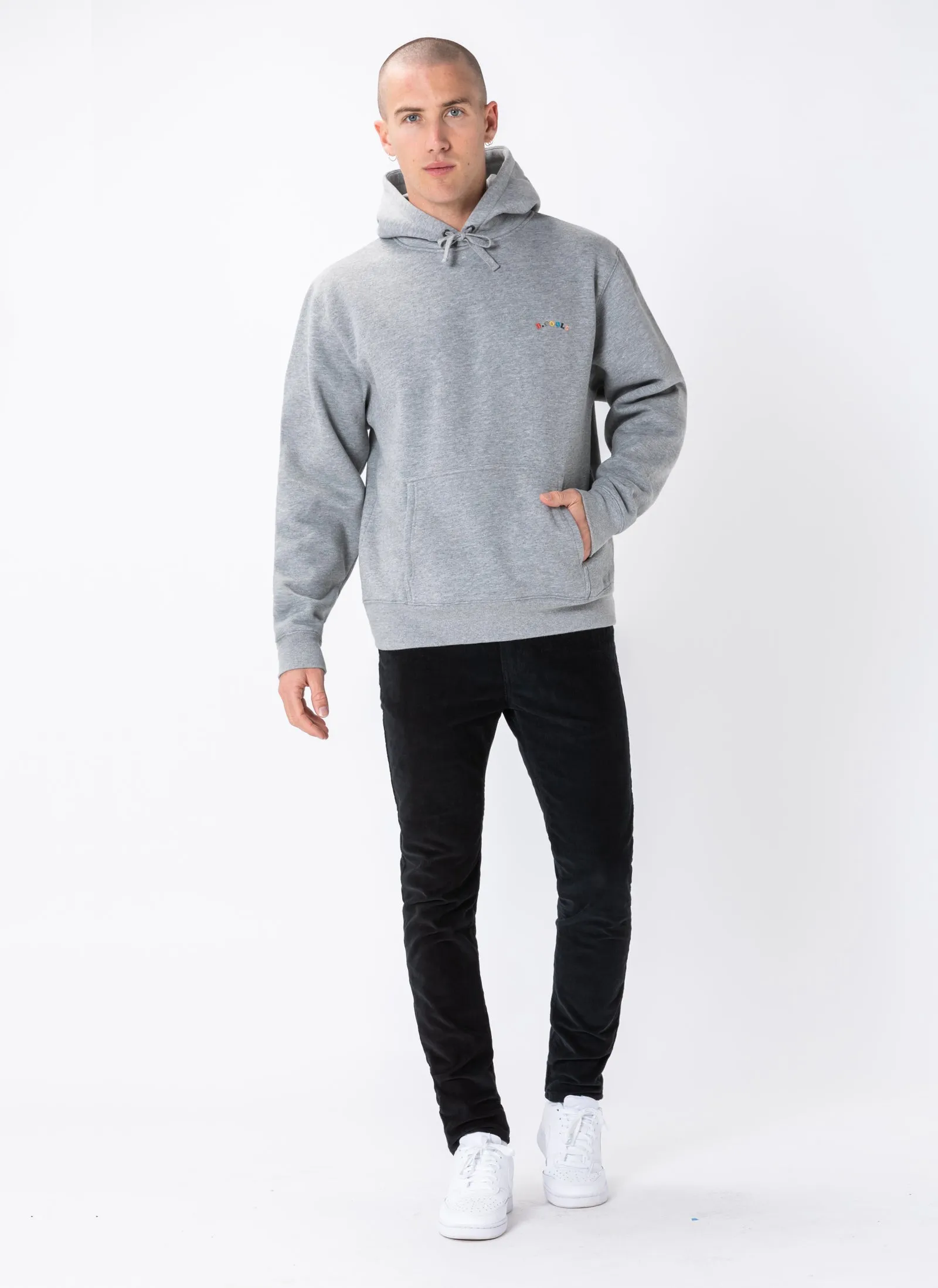 B.Nostalgic Hood Sweatshirt Grey Melange