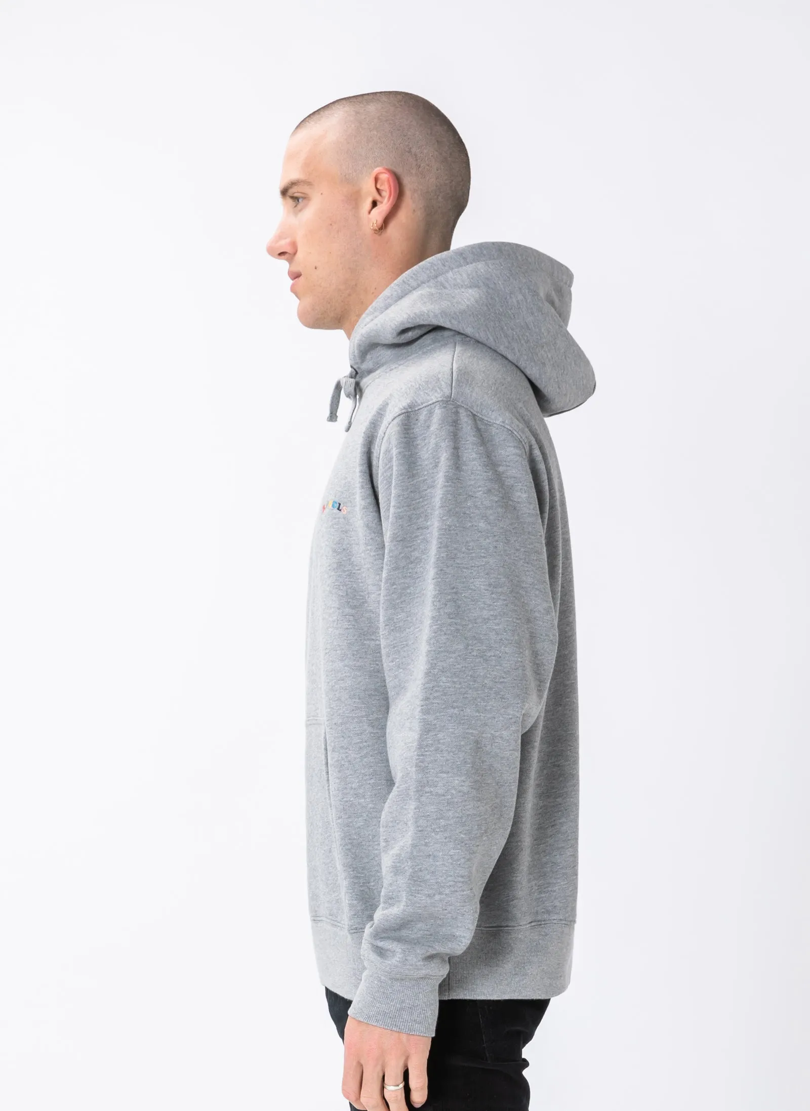 B.Nostalgic Hood Sweatshirt Grey Melange