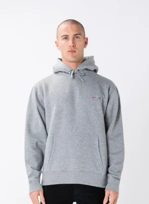 B.Nostalgic Hood Sweatshirt Grey Melange