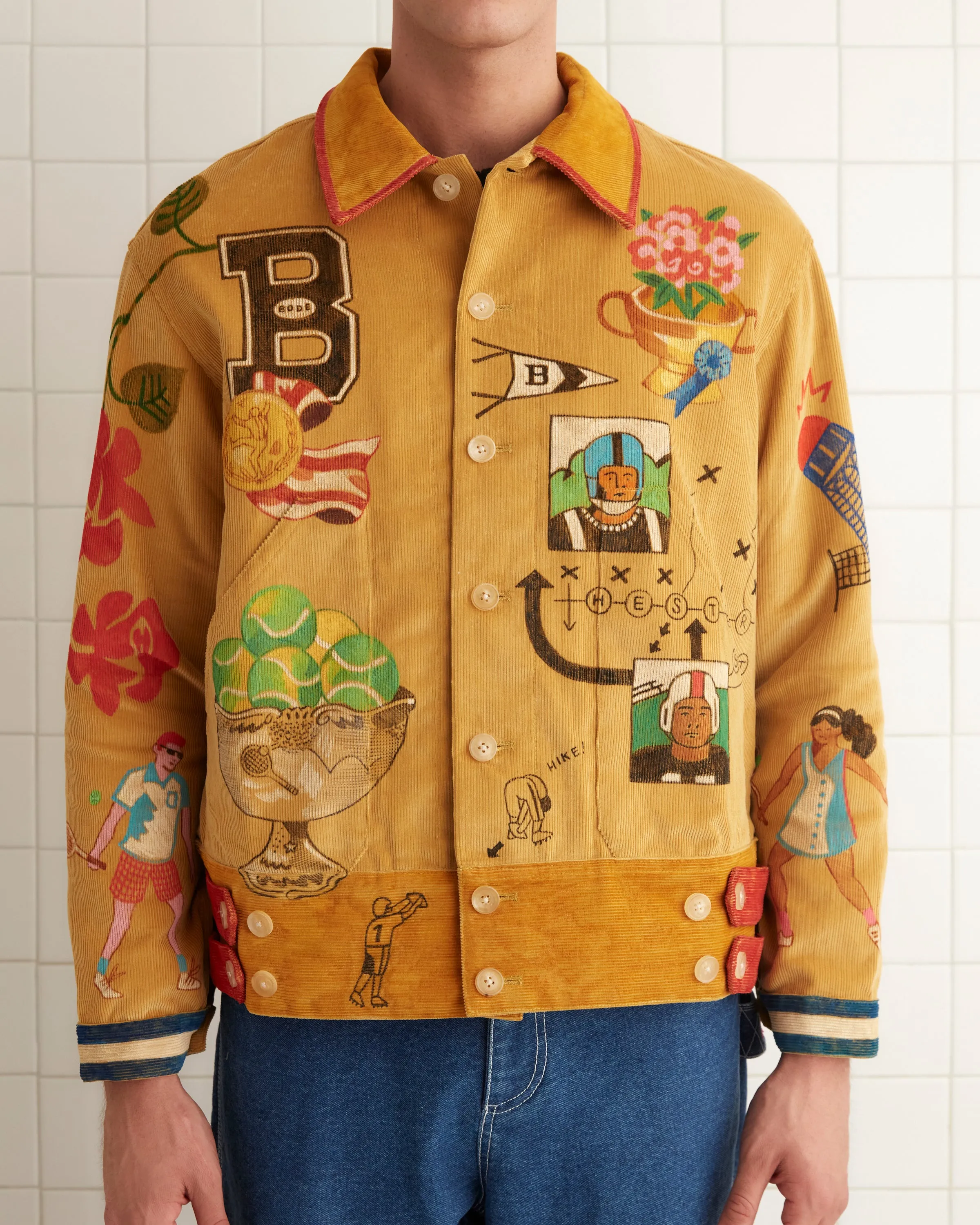 Bode Recreation Senior Cord Side Tab Jacket