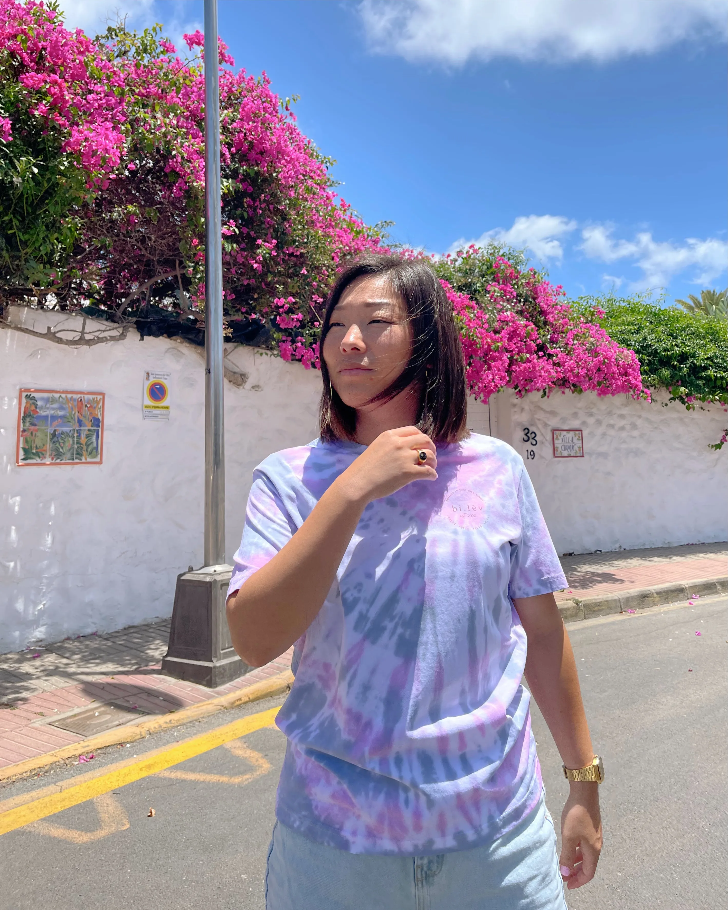 BONAIRE - Tie Dye Organic Cotton T-shirt