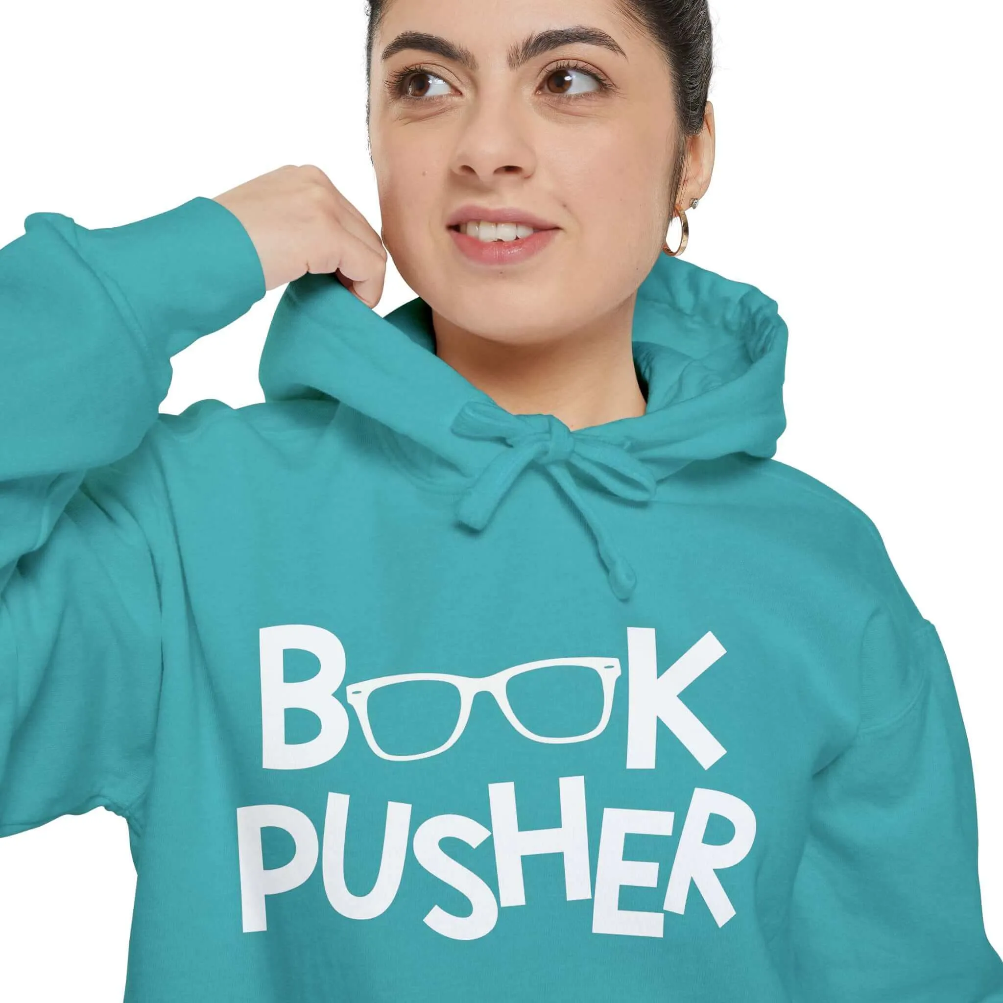 Book Pusher Unisex Garment-Dyed Hoodie