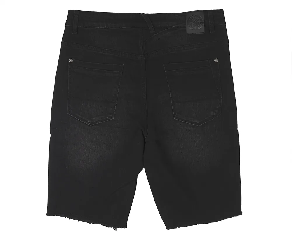 BORN FLY DENIM SHORTS BLACK - 2306D4718