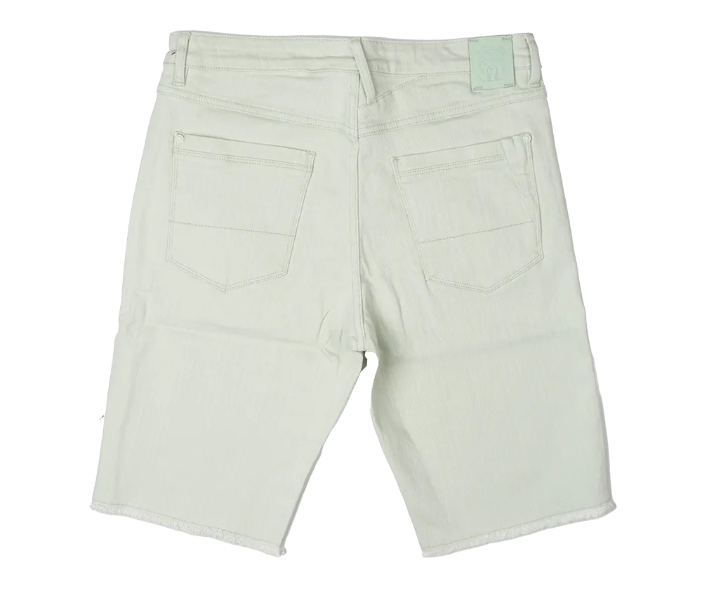 BORN FLY DENIM SHORTS SAGE - 2305D4734
