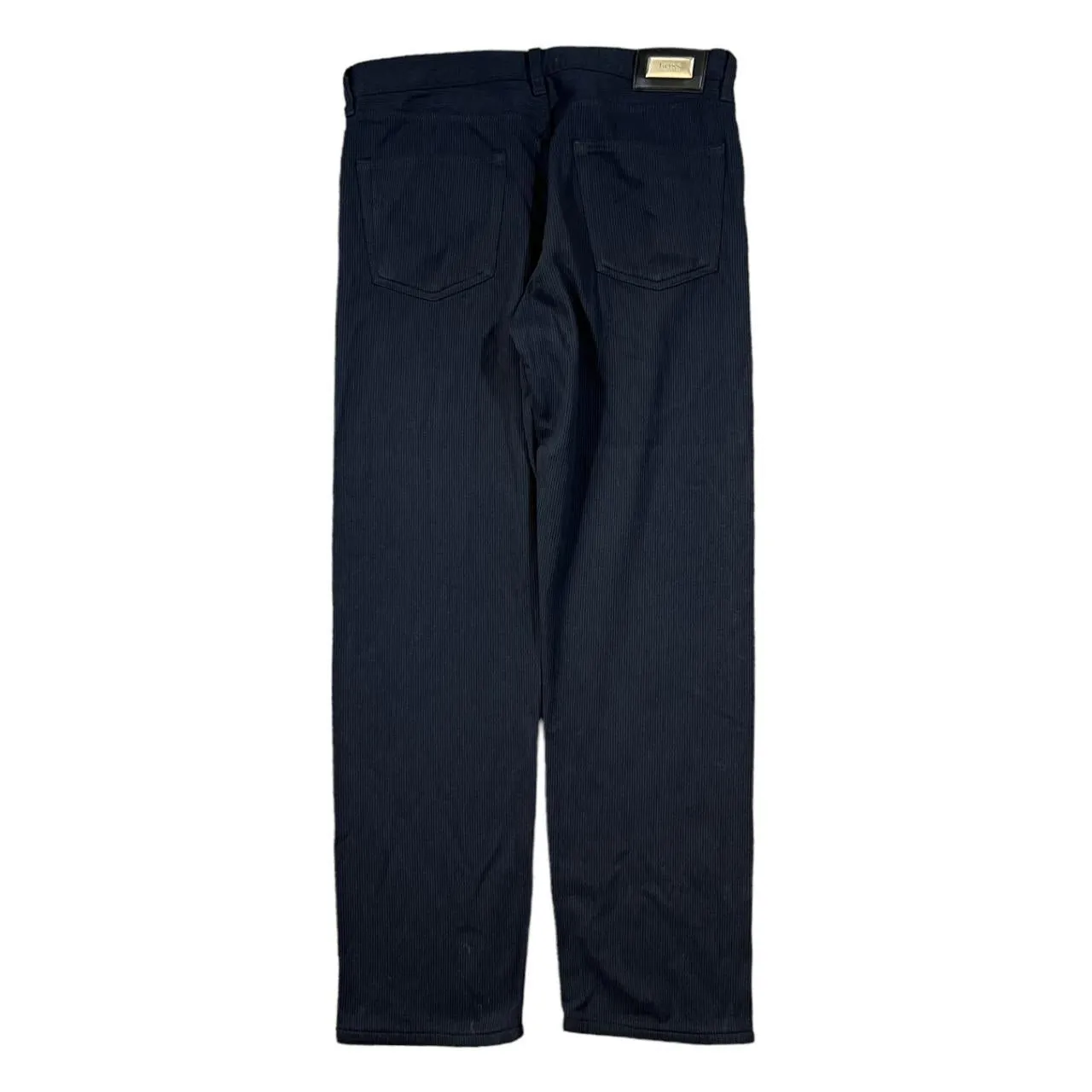 BOSS HUGO BOSS "Alabama" Classic Black Corduroy Cord Trousers Bottoms