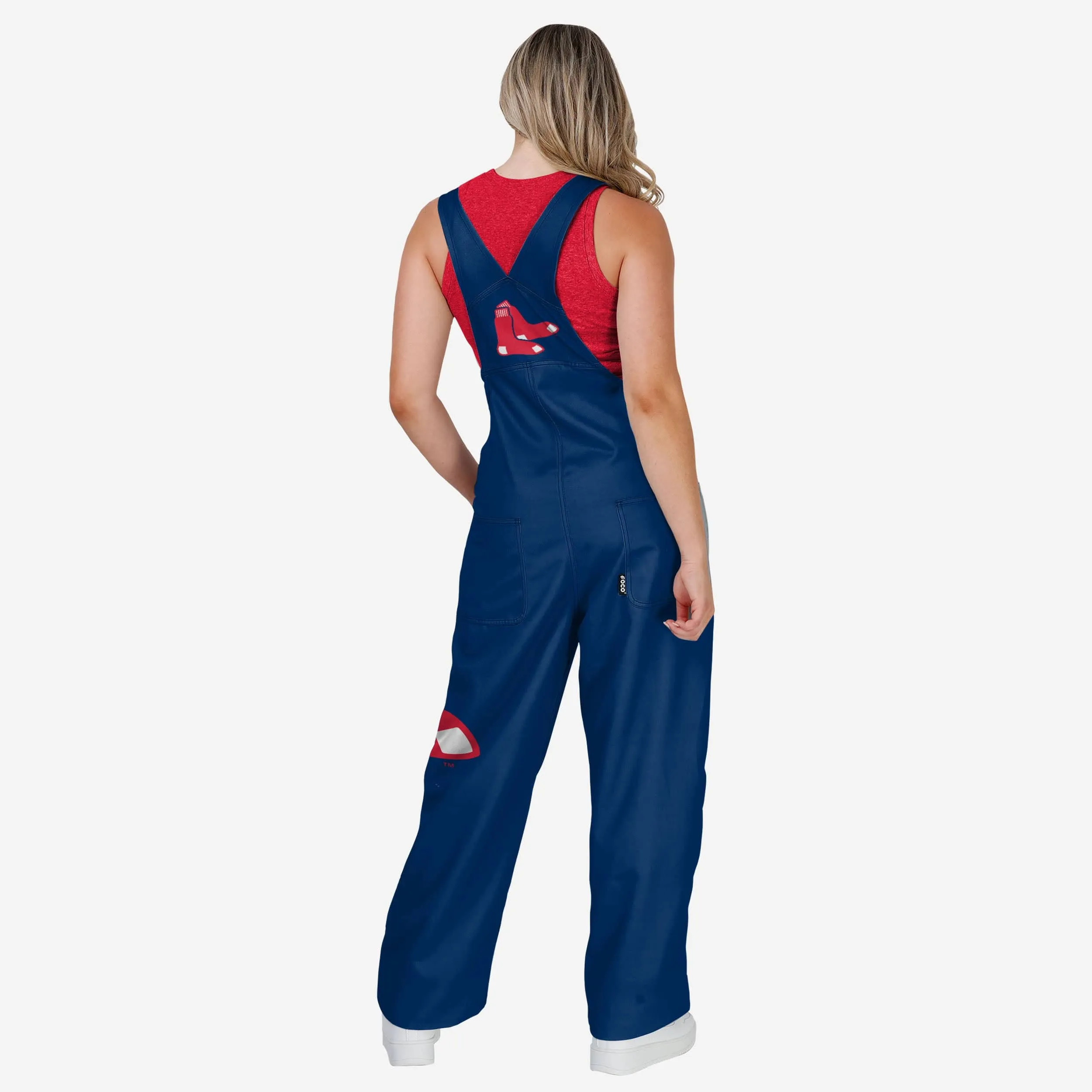 Boston Red Sox Womens Big Logo Bib Overalls