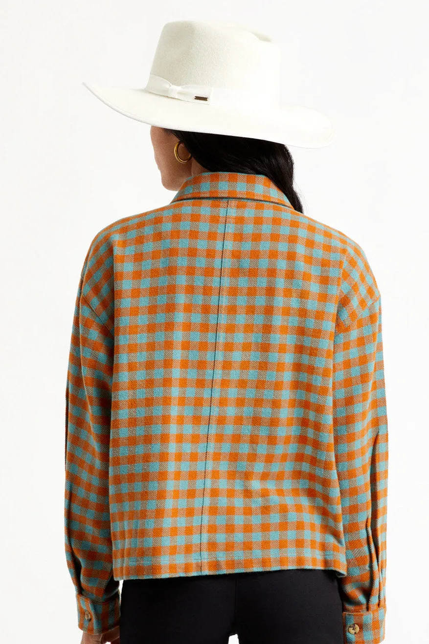 Bowery Women L/S Flannel - Ocean