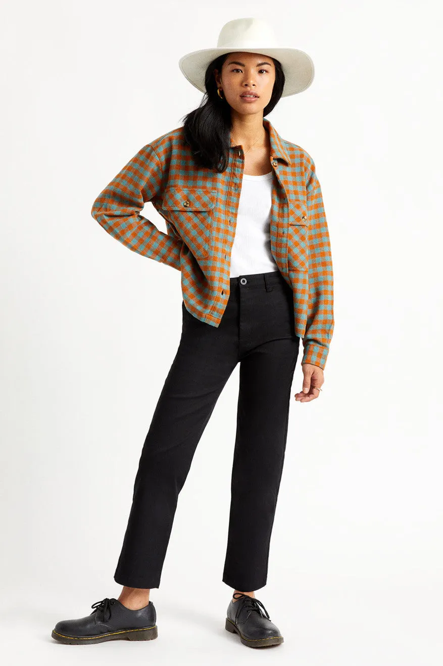 Bowery Women L/S Flannel - Ocean