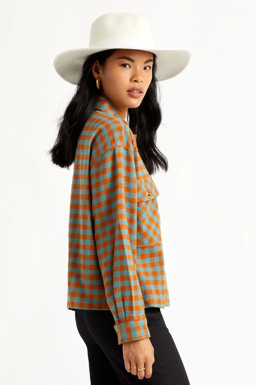 Bowery Women L/S Flannel - Ocean