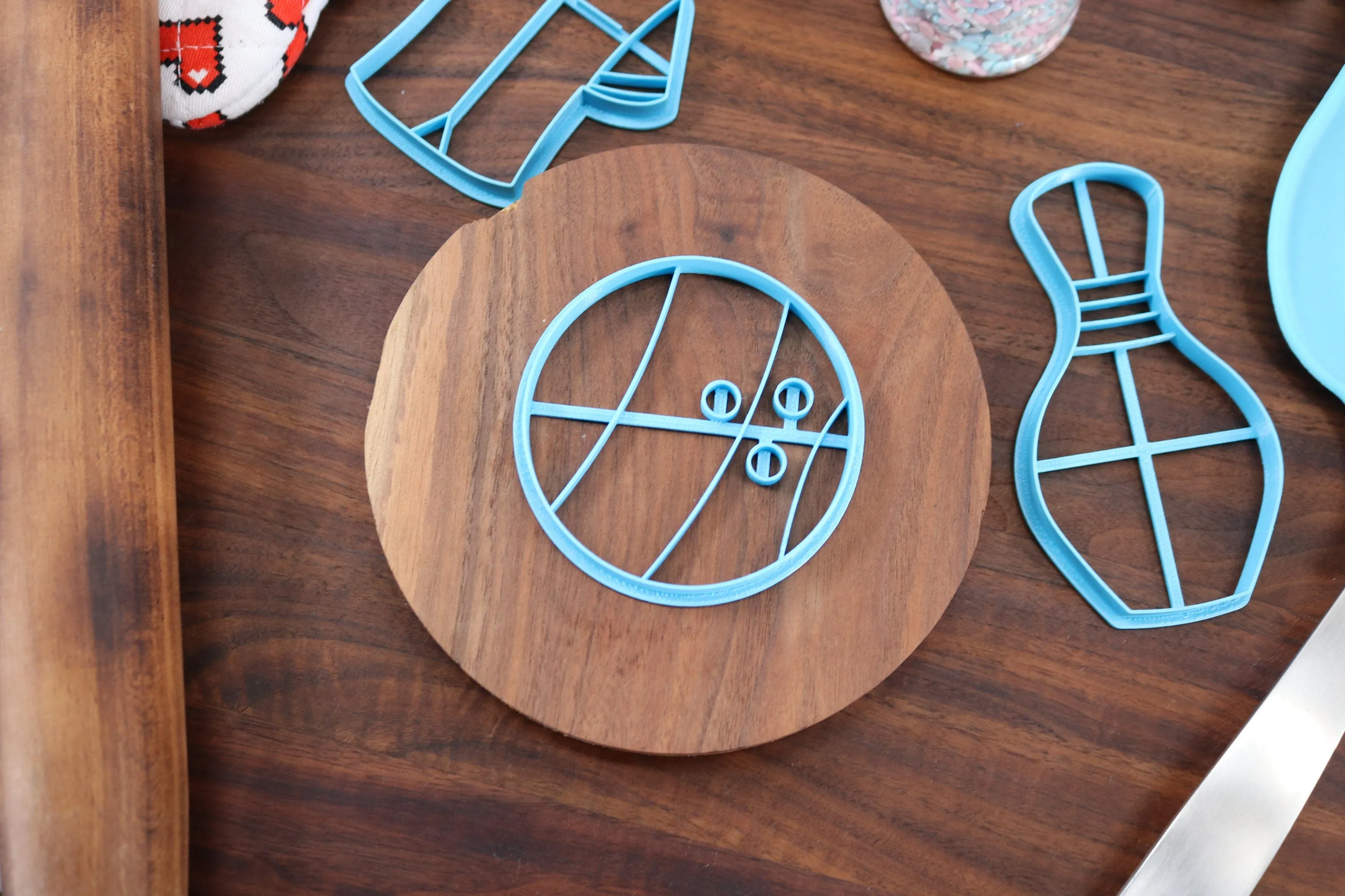 Bowling Cookie Cutters - Bowling Ball, Bowling Pin, Bowling Shirt, Bowling Shoe