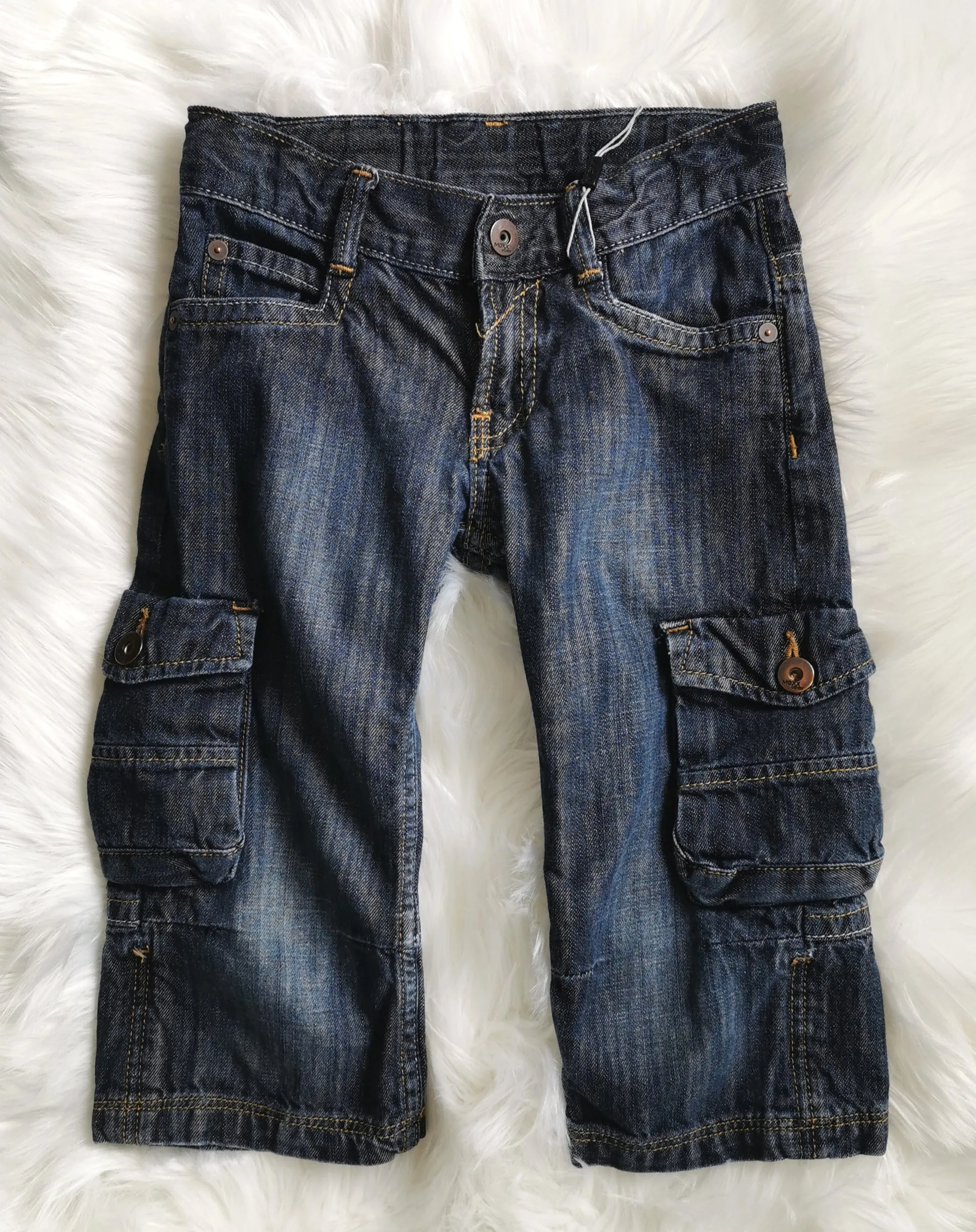 BOY SIZE 6 YEARS - MEXX Kids, Long Denim Shorts EUC B44