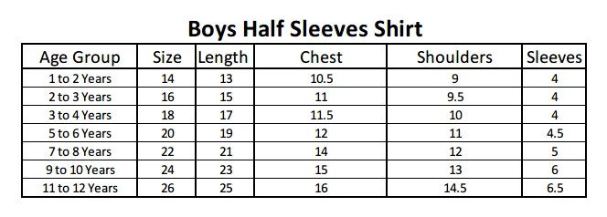 Boys Half Sleeves Printed Shirt - Coffee