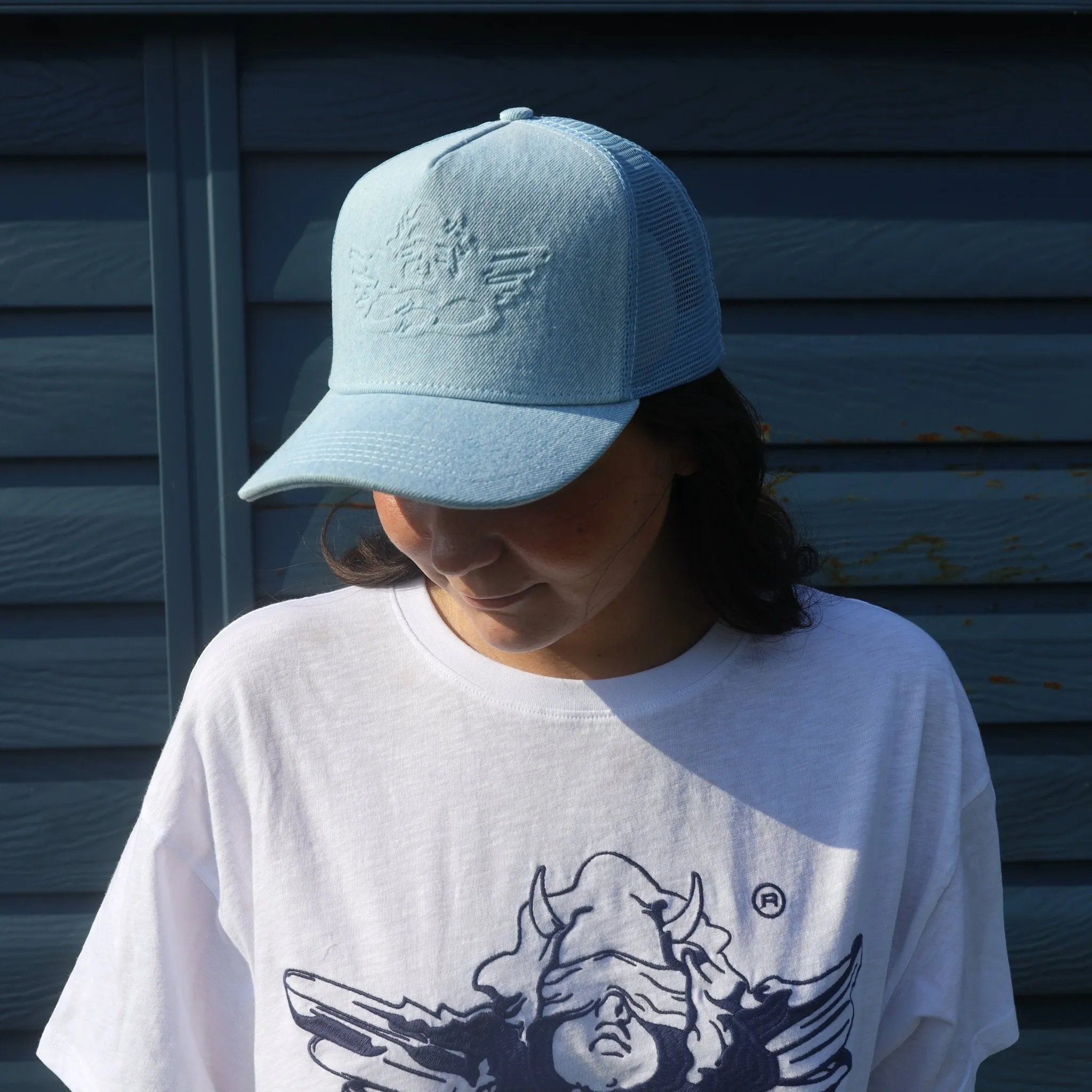Boys Lie: Blue Frost Denim Trucker Hat