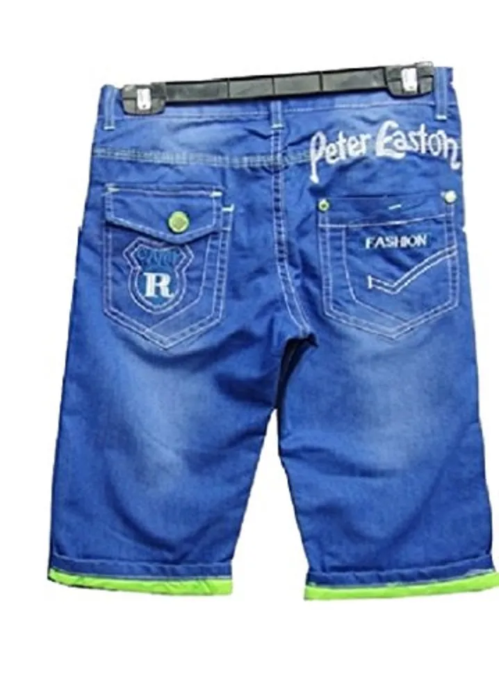 Boys Peter Easton Print Lime Shorts