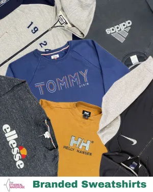 Branded Sweashirts 10pcs S-L Nike, Tommy Hilfiger, Adidas Helly Hansen and other brands