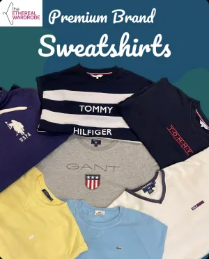 Branded Sweathsirts 10pcs S-XL Polo Ralph Lauren, Lacoste, Polo Sport, Tommy Hilfiger and other brands