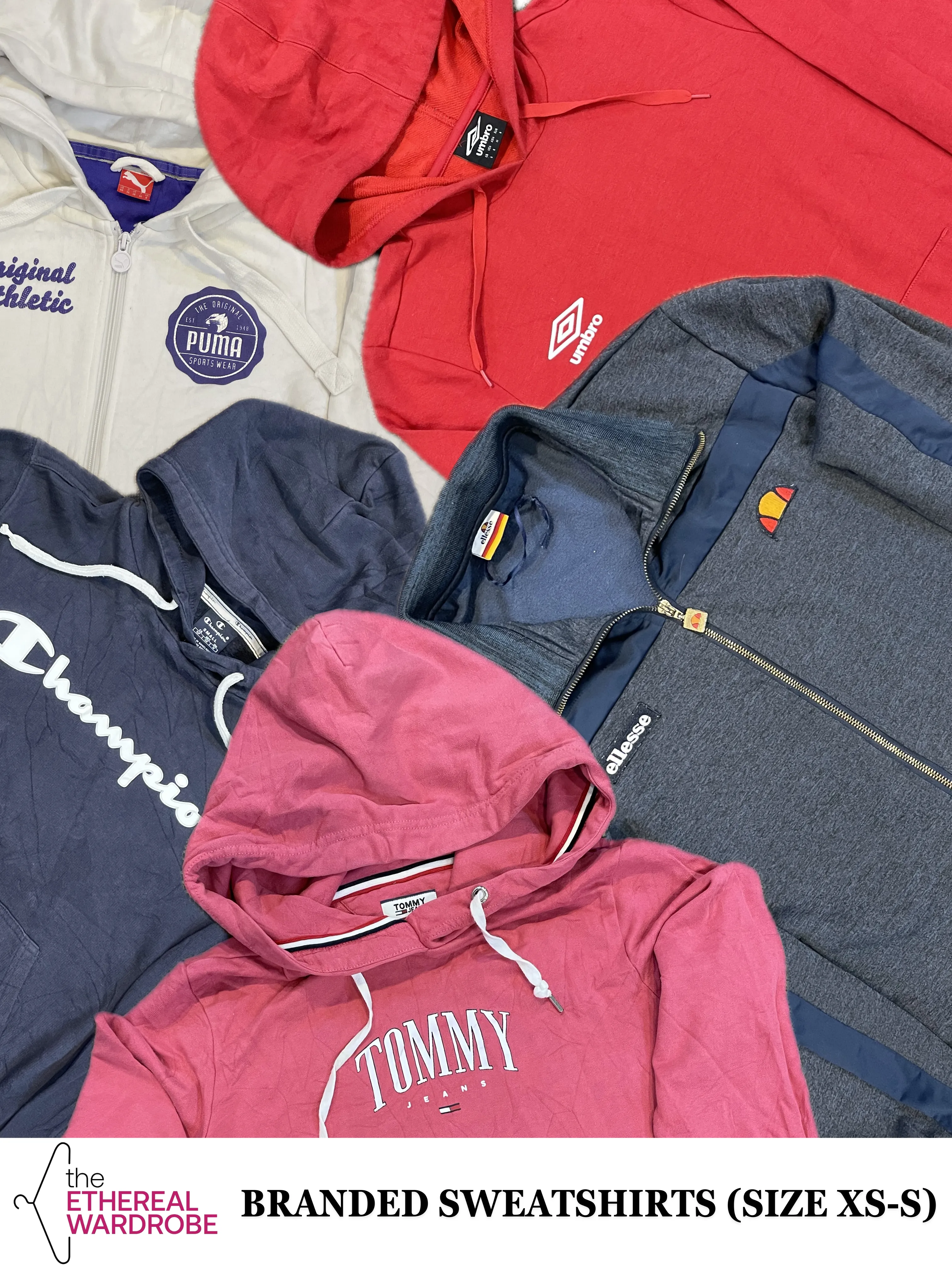 Branded Sweatshirts 10pcs Xs-S size only